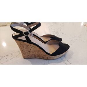 CHARLES BY CHARLES DAVID LAMBERT CORK WEDGE SANDAL SZ 9.5 NWOB